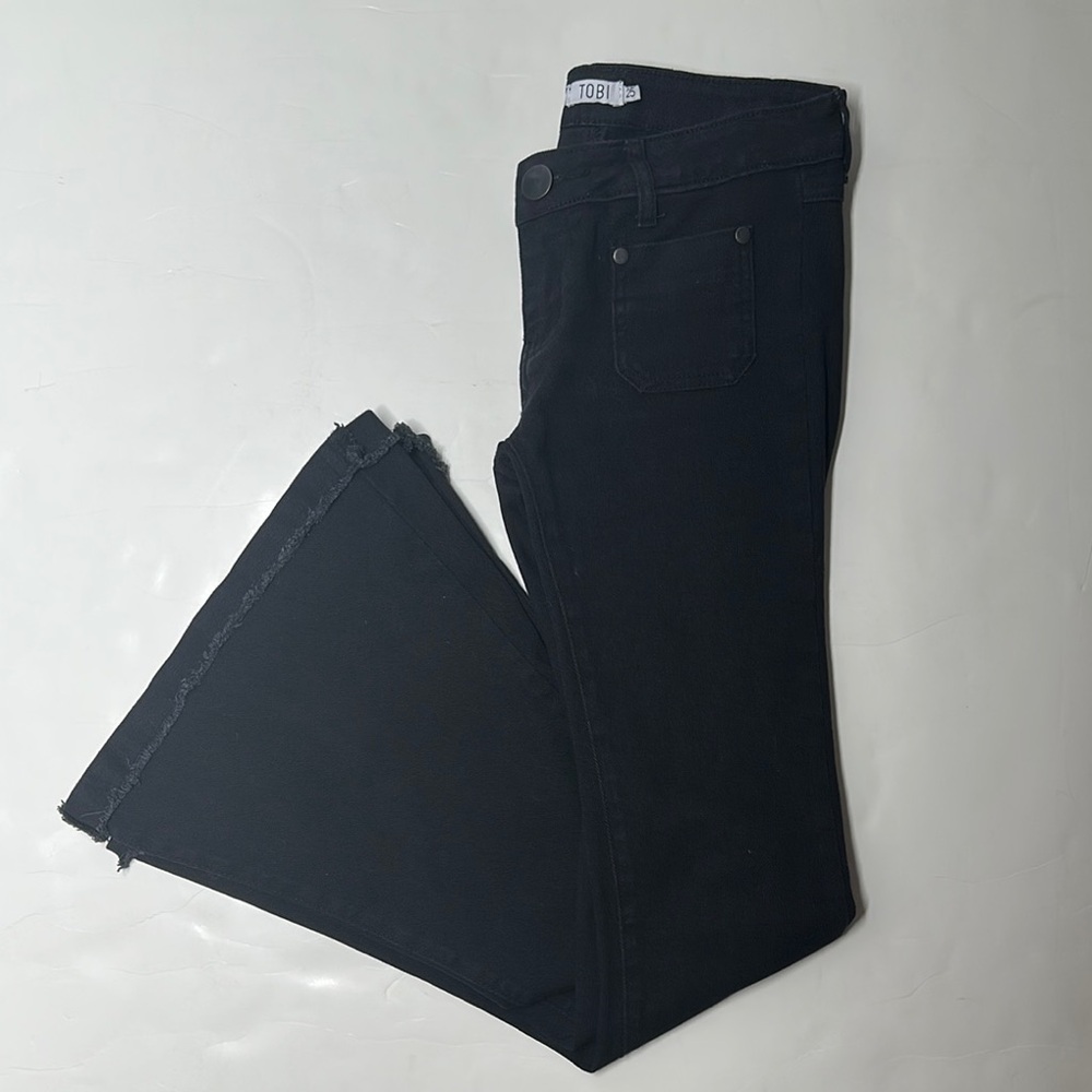Ultra Low Rise Flared Jeans - Picture 11 of 12